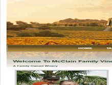 Tablet Screenshot of mcclainvineyards.com